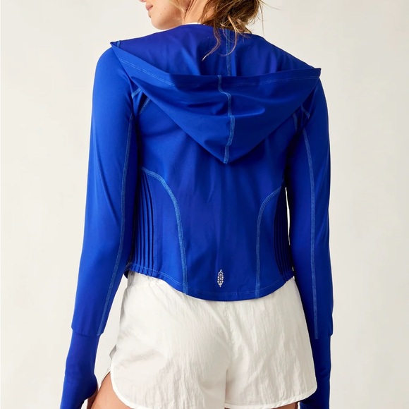 NWT FP Movement by Free People Playin For Keeps Zip-Up Hoodie Track Jacket - Picture 2 of 5